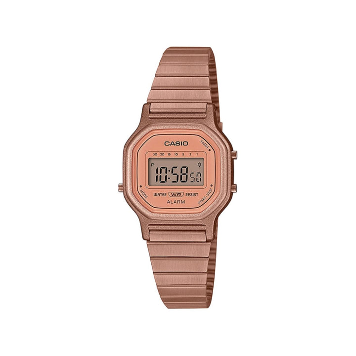Orologio Donna Acciaio Casio Vintage Digitale Quarz Rosè LA-11WR-5AEF Cronografo