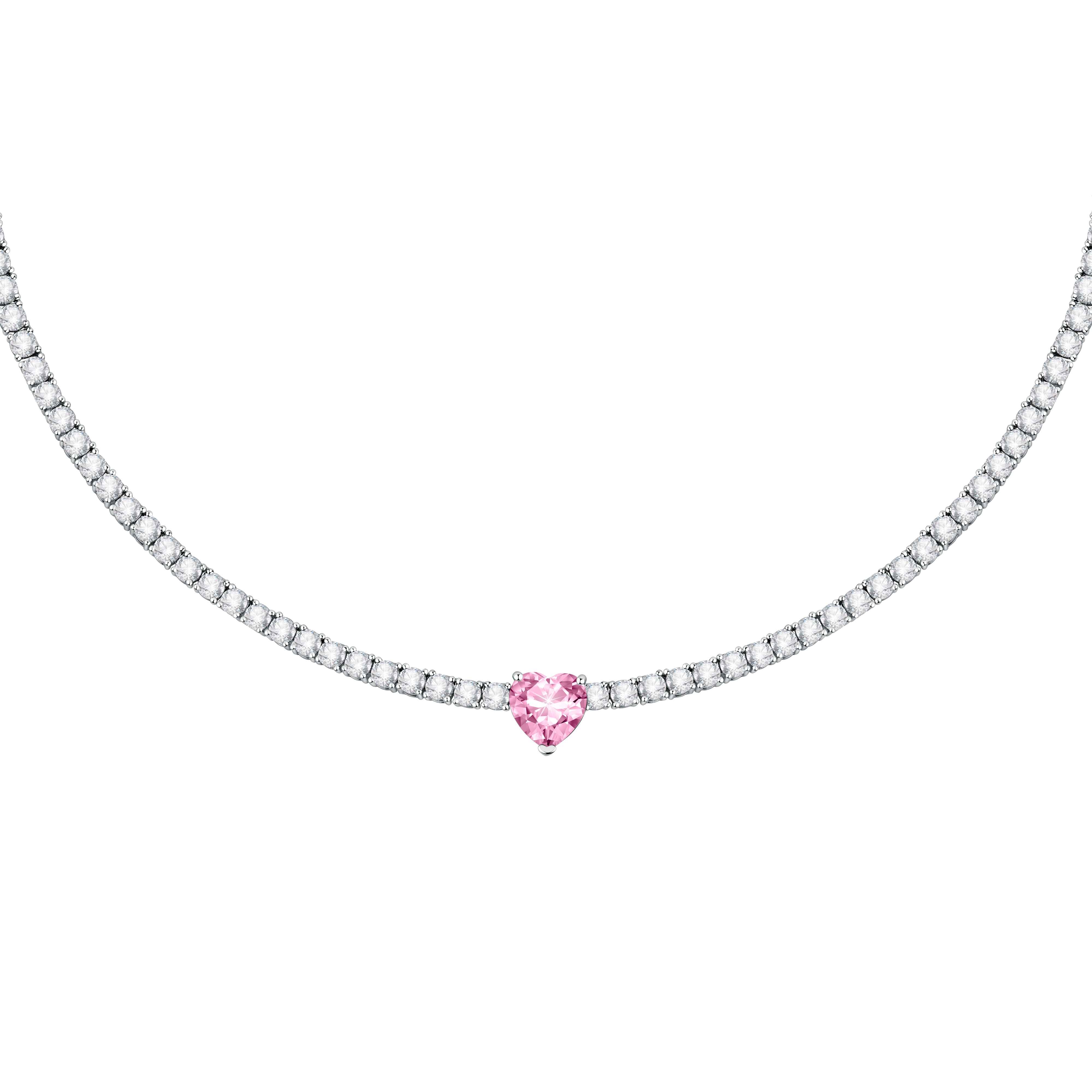 Collana Donna Chiara Ferragni Tennis Zirconi Cuori