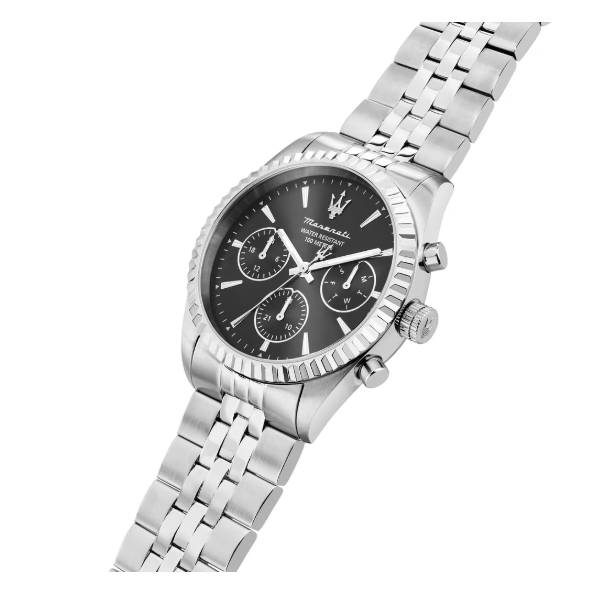 Orologio Uomo Maserati Competizione Acciaio Nero Quarzo Multifunzione R8853100050