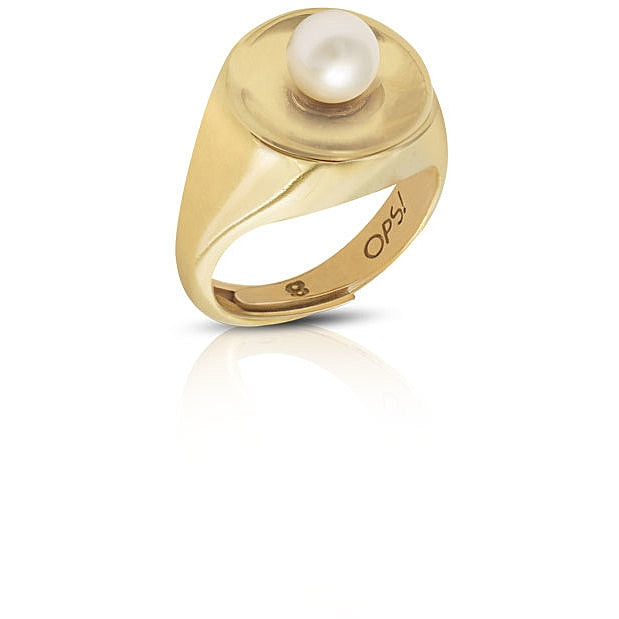 Anello Donna Ops Objects Argento 925 Chevalier Placcatura Oro Perla OPS-ICG37