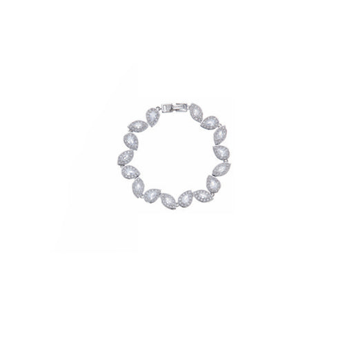 Bracciale Donna Ottaviani Tennis Zirconi Bianchi Asimmetrico 500914B