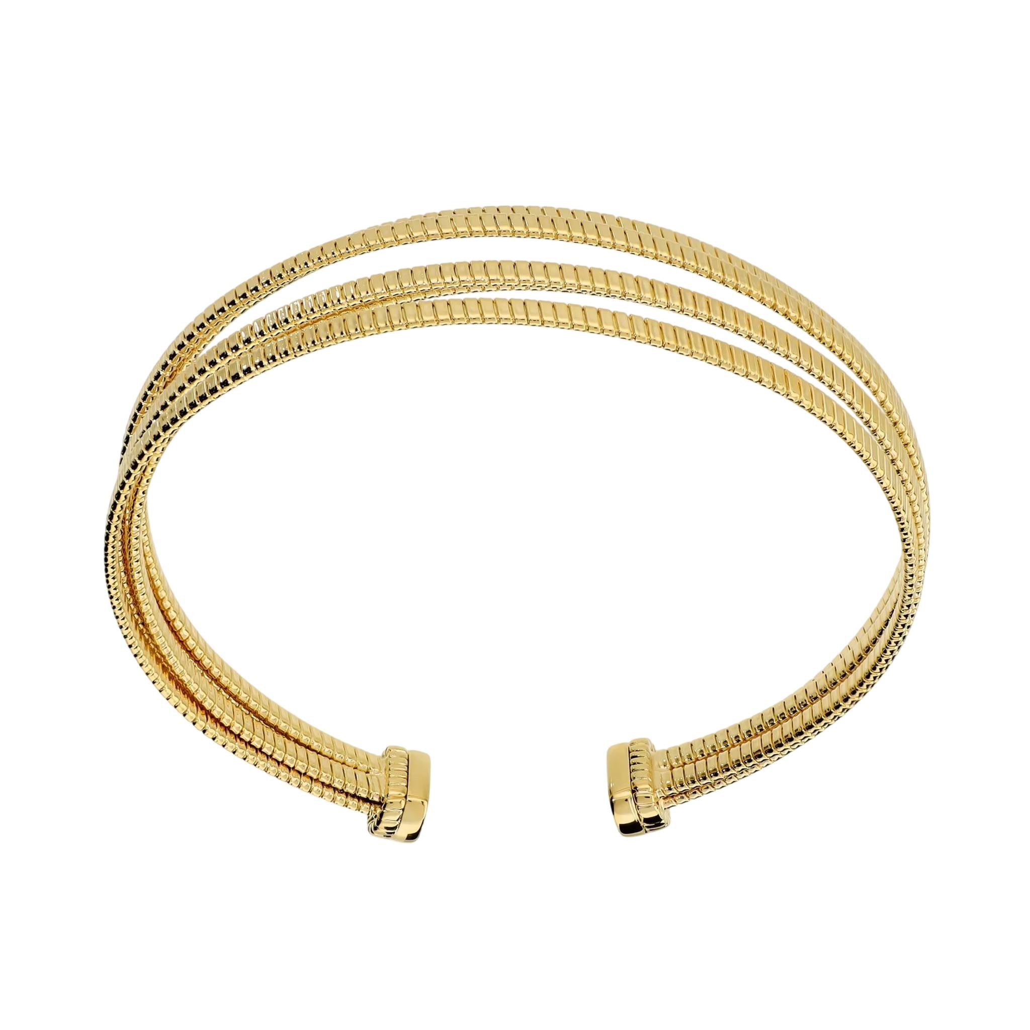 Bracciale Donna Etrusca Rigido Fascia Lega Placcata Oro Giallo 18kt WSET00948