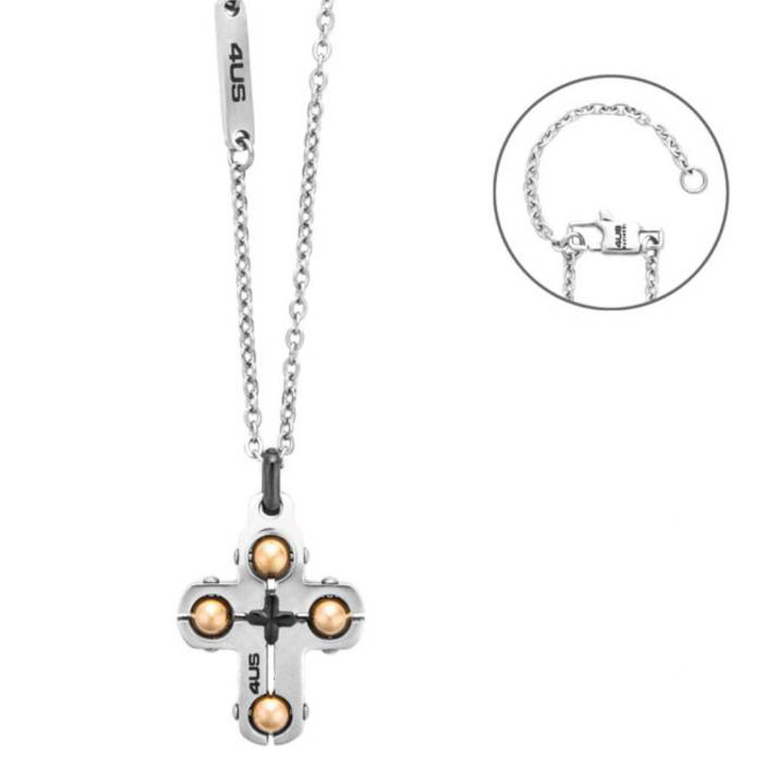 Collana Uomo 4US Cesare Paciotti Acciaio Croce 4UCL8489
