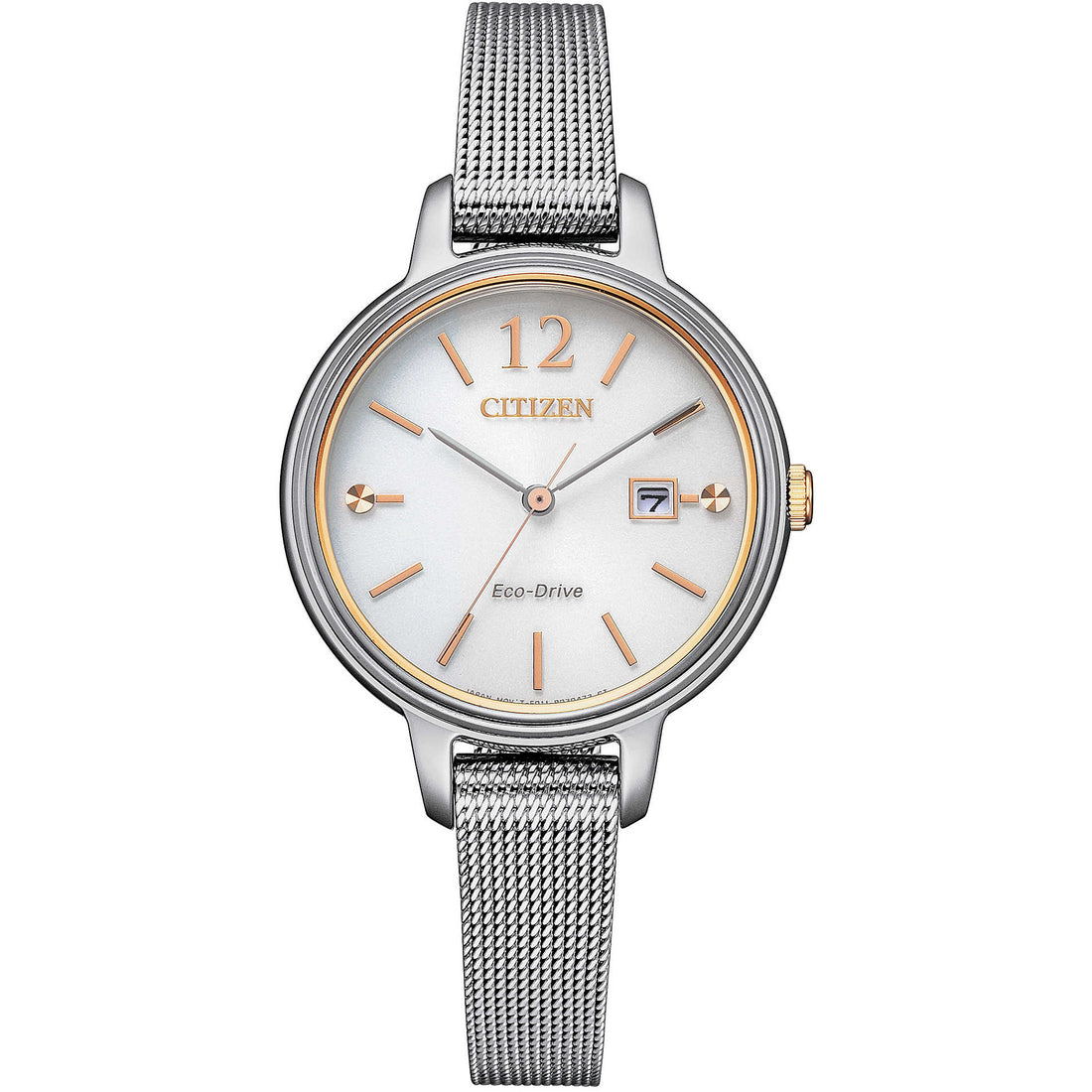 Orologio Donna Citizen Acciaio Solo Tempo Data Classic Eco Drive EW2449-83A