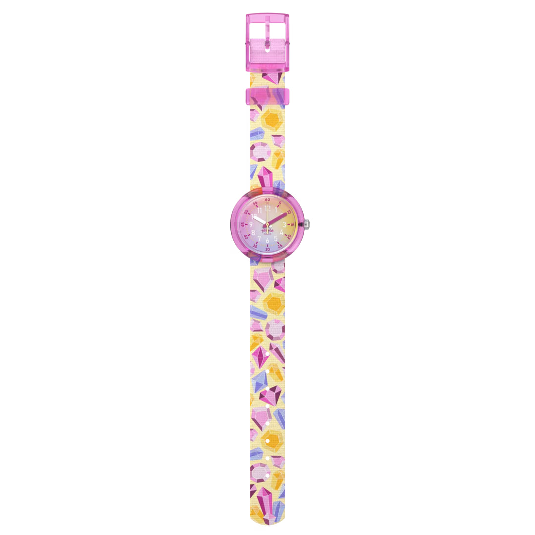 Orologio Bambina Swatch Flik Flak Sparkling Gemstones Quarzo ZFPNP155