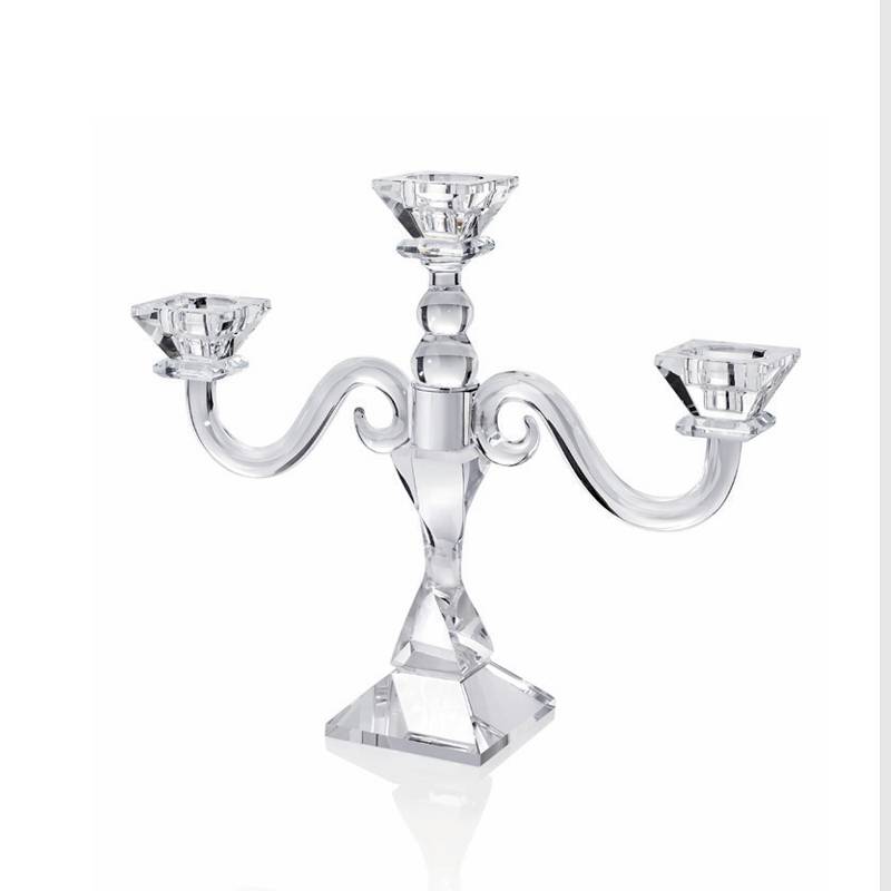 Candeliere Ottaviani Cristallo Lucido 3 Fiamme Trasparente 800399
