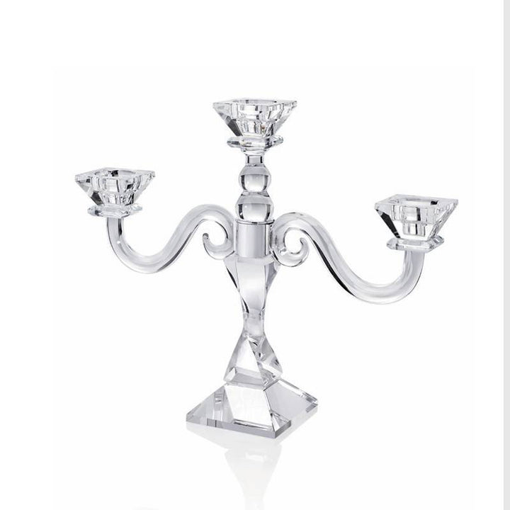 Candeliere Ottaviani Cristallo Lucido 3 Fiamme Trasparente 800399