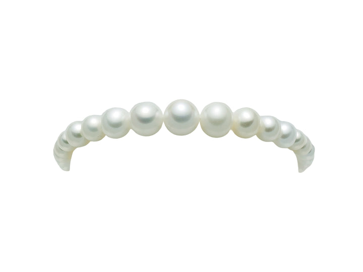 Bracciale Donna Miluna Perle di Acqua Dolce 4,5-9 mm Crescente Oro Bianco PBR1084V