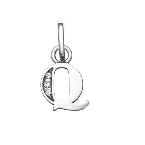 Charm Donna Giovanni Raspini Argento 925 Mini Lettera Q Crystal 12155