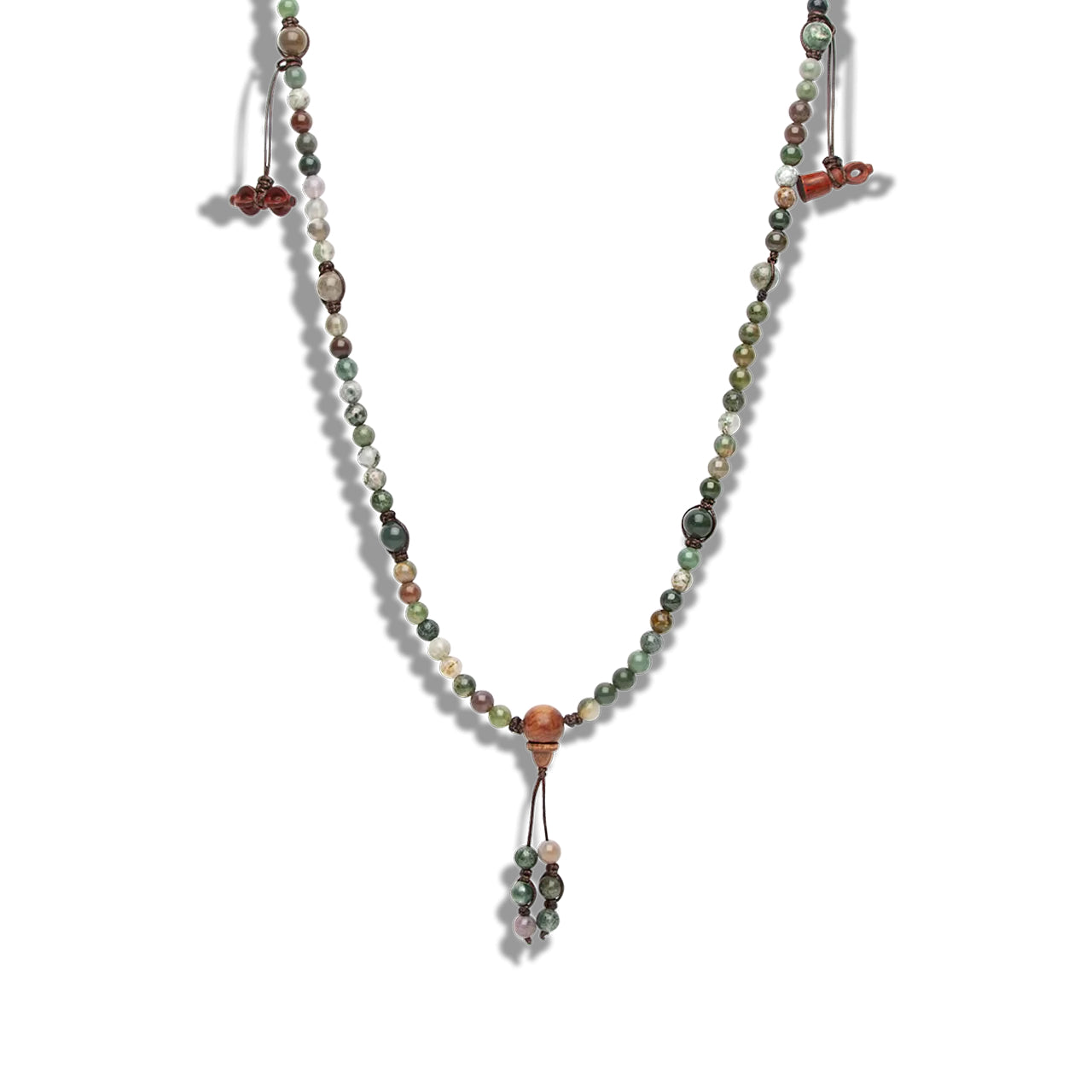 Collana Unisex Tamashii Mudra Lunga Agata Muschiata NHS1500-17