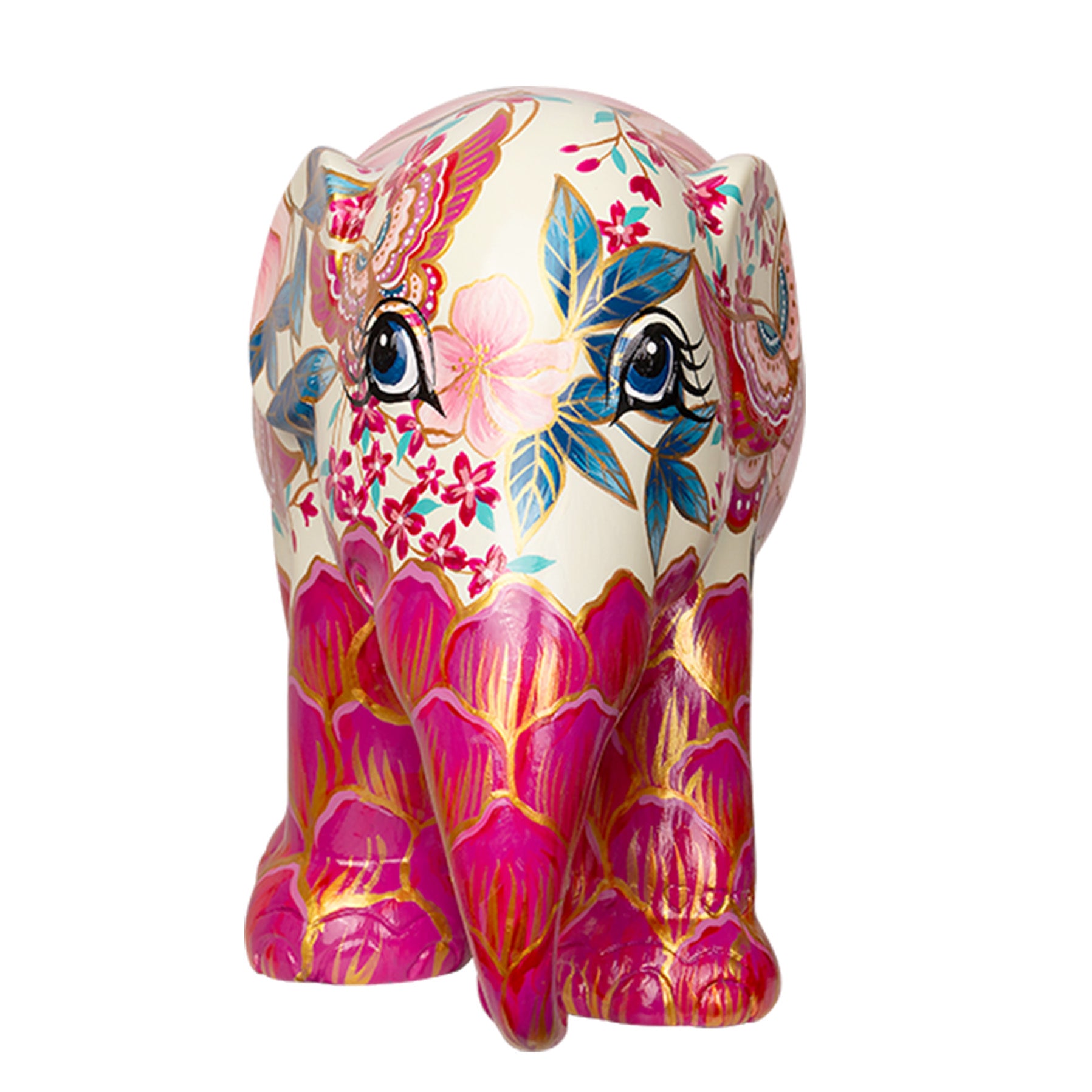 Scultura Elefante Belinda 20 cm Resina Dipinto A Mano 8858831273061