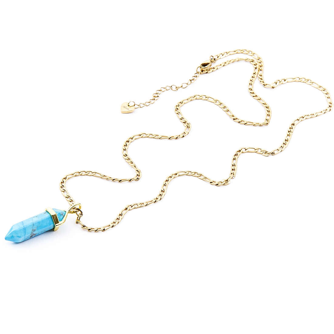 Collana Donna Acciaio 4US Cesare Paciotti con Quarzo Celeste 4UCL3953W