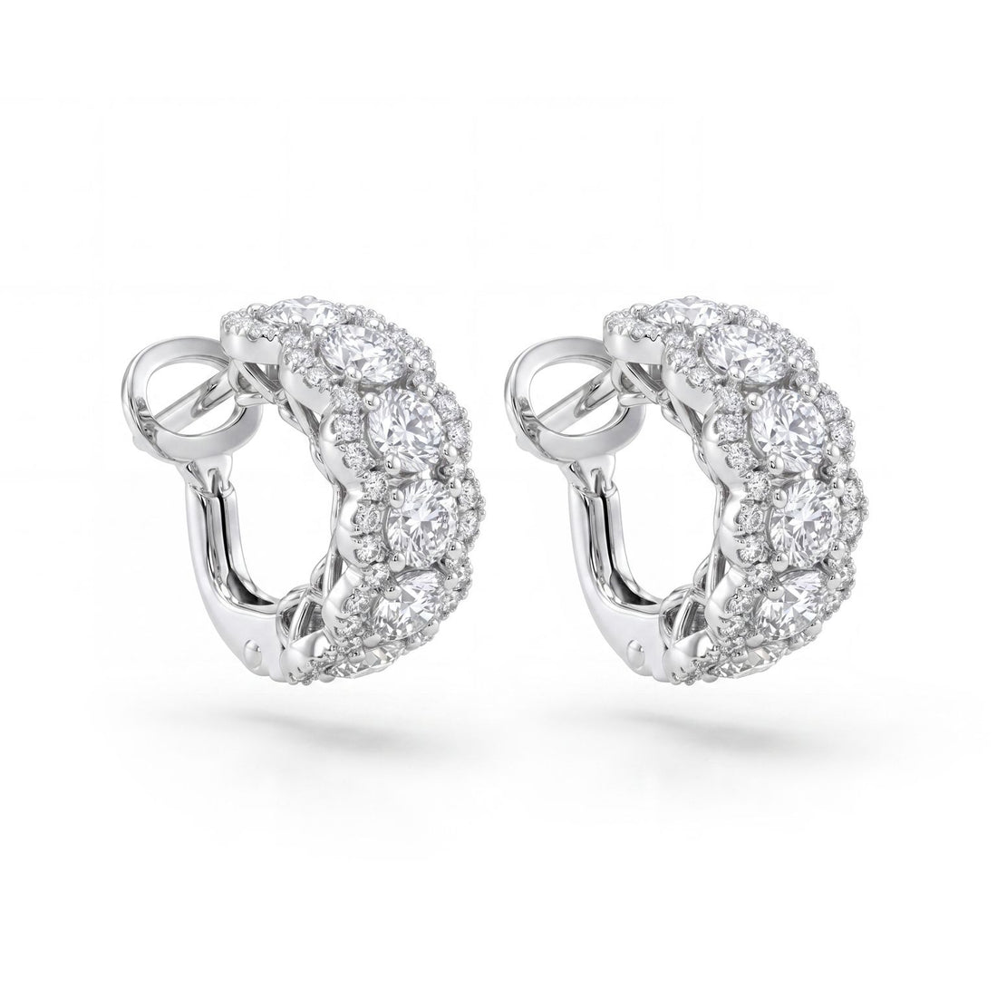 Orecchini Donna X Diamond Cerchio Oro 9 KT Diamante Sintetico LXDOMP877R4BI174
