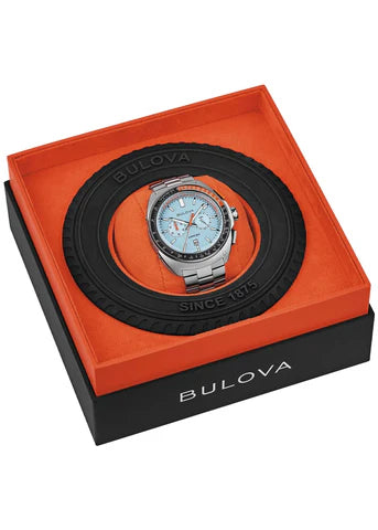 Orologio Uomo Bulova Racer Edizione Speciale Turchese Acciaio 98B432