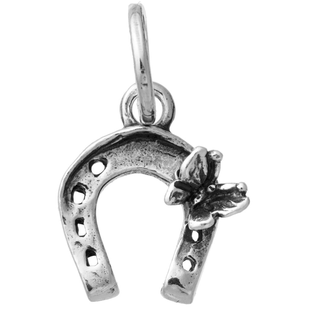 Charm Donna Giovanni Raspini Argento 925 Ferro Di Cavallo Farfalla Fatto A Mano 11081