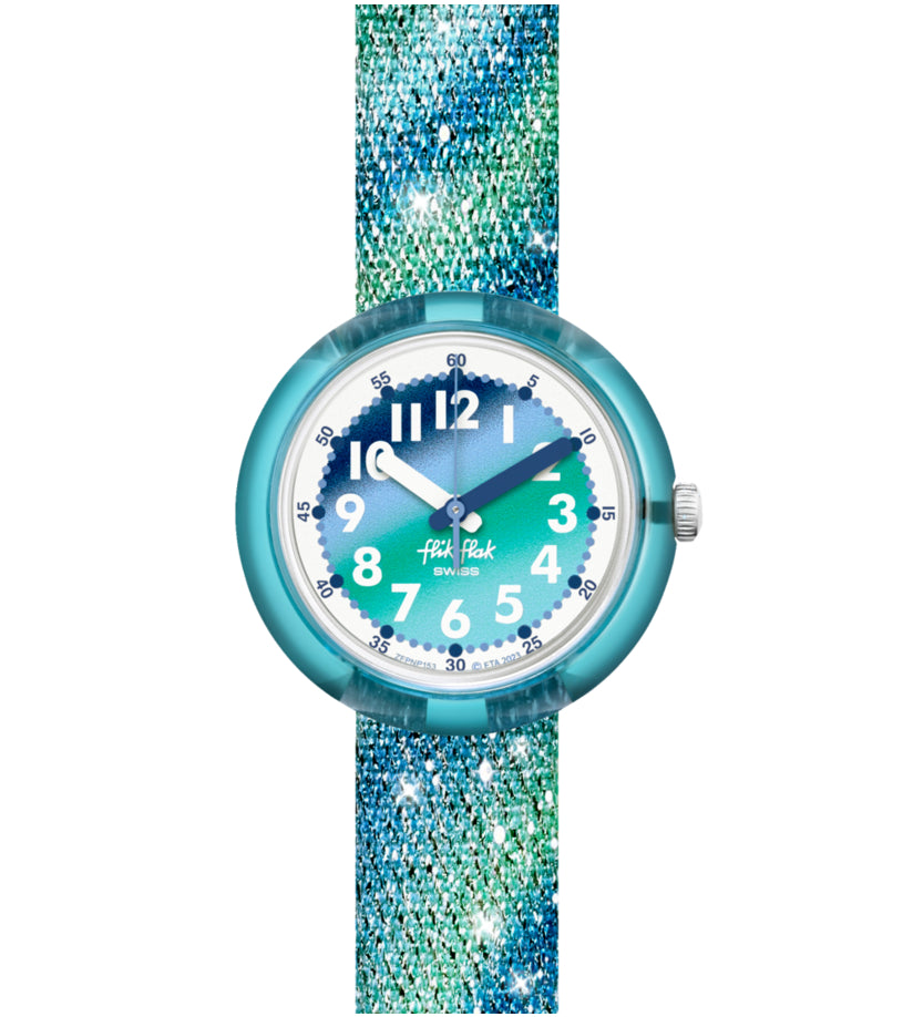 Orologio Bambina Swatch Flik Flak Frozen Rainbow Azzurro ZFPNP153