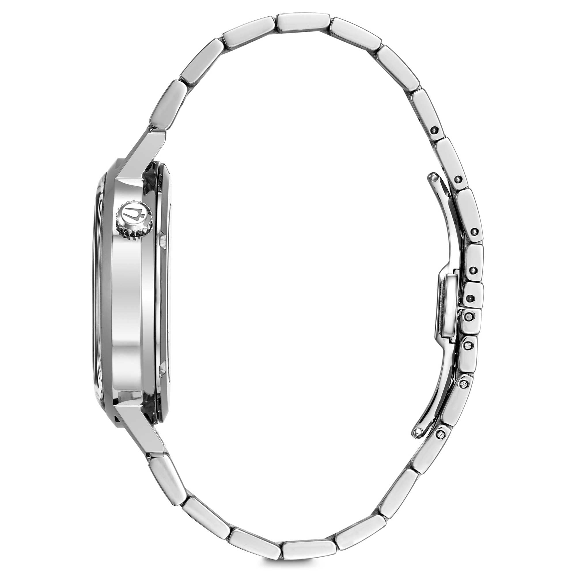 Orologio Uomo Bulova Automatico Aereojet Acciaio Satinato Lucido Argentè 96A276