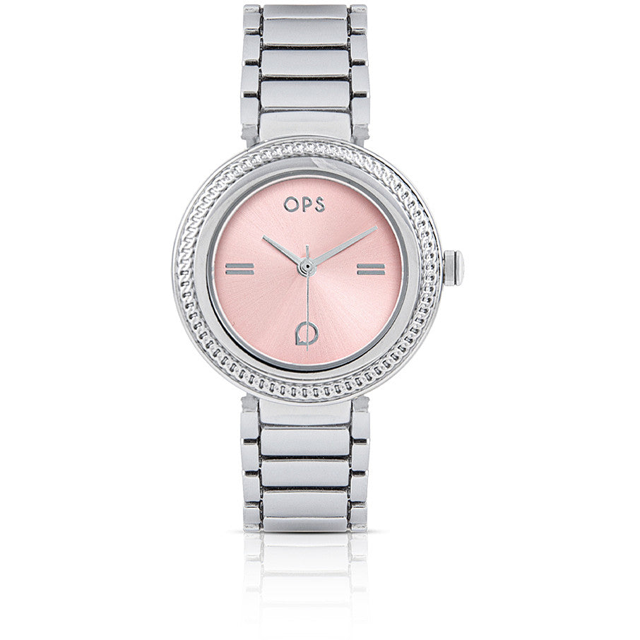 Orologio Donna Ops-Objects Quarzo Acciaio Lucido Elegant Rosa OPSPW-893-3450
