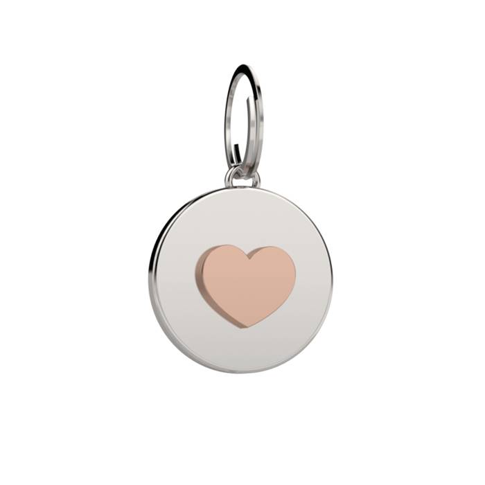 Medaglina Pets Liu Jo Acciaio Tondo Cuore Rosè LJP010