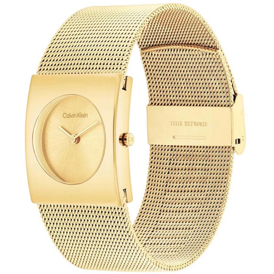 Orologio Donna Calvin Klein Acciaio Dorato Quarzo Solo Tempo 25100062