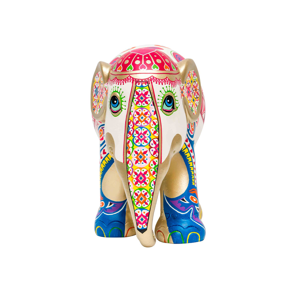 Scultura Elefante Onlylux Love Wild Love Free 20 cm Dipinto A Mano 8858831254787
