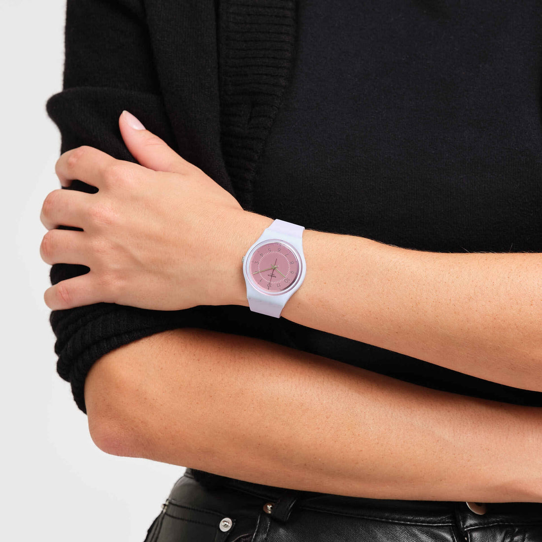 Orologio Donna Gomma Resina Swatch Quarzo Solo Tempo SO28V100