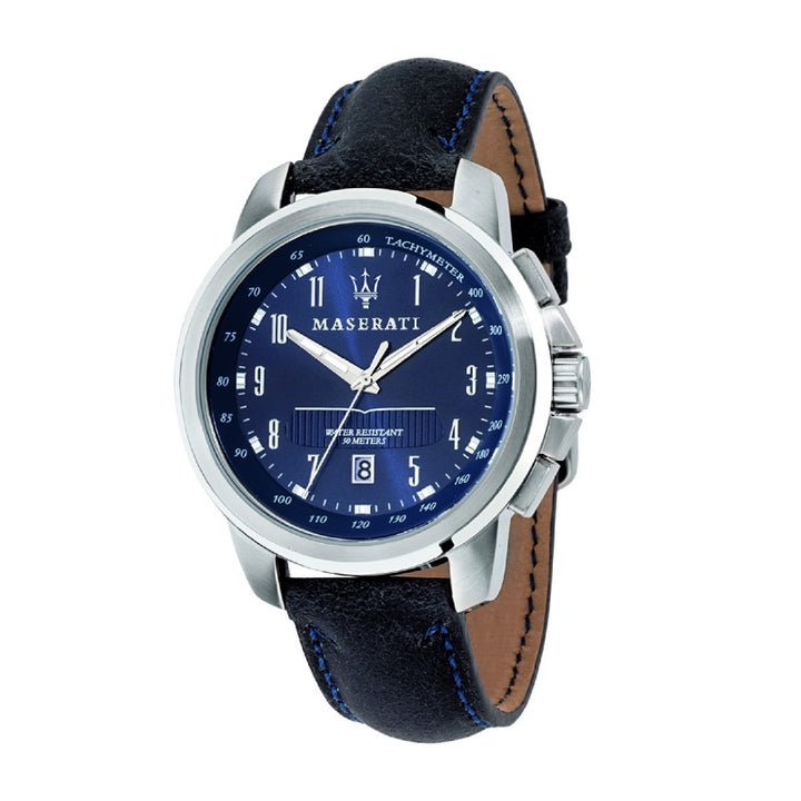Orologio Uomo Maserati Acciaio Quarzo Solo Tempo Blu Numeri R8851121003