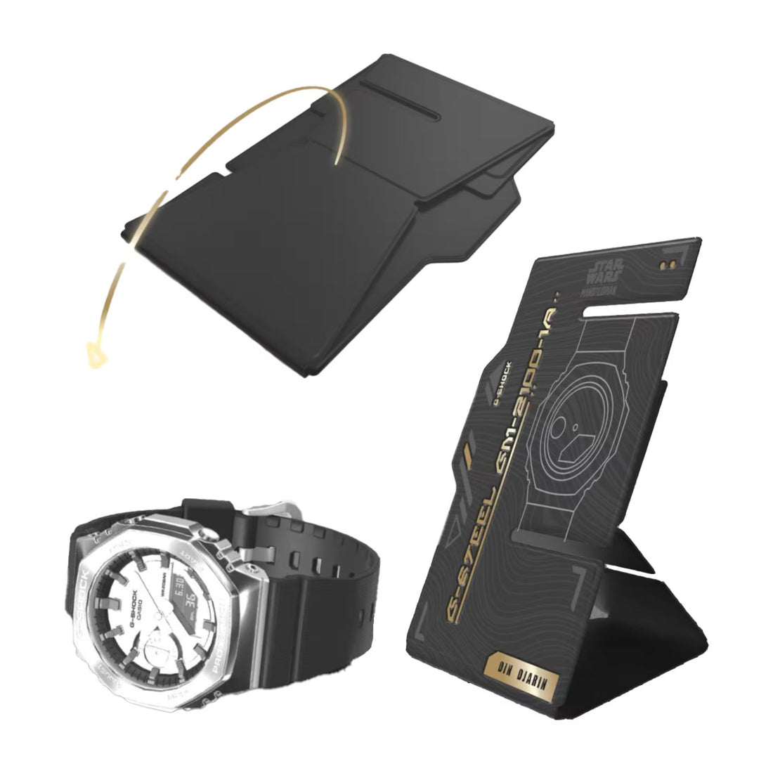Orologio Uomo Casio G-SHOCK x STAR WARS MANDALORIAN Nero GM-2100-1AER-MAN