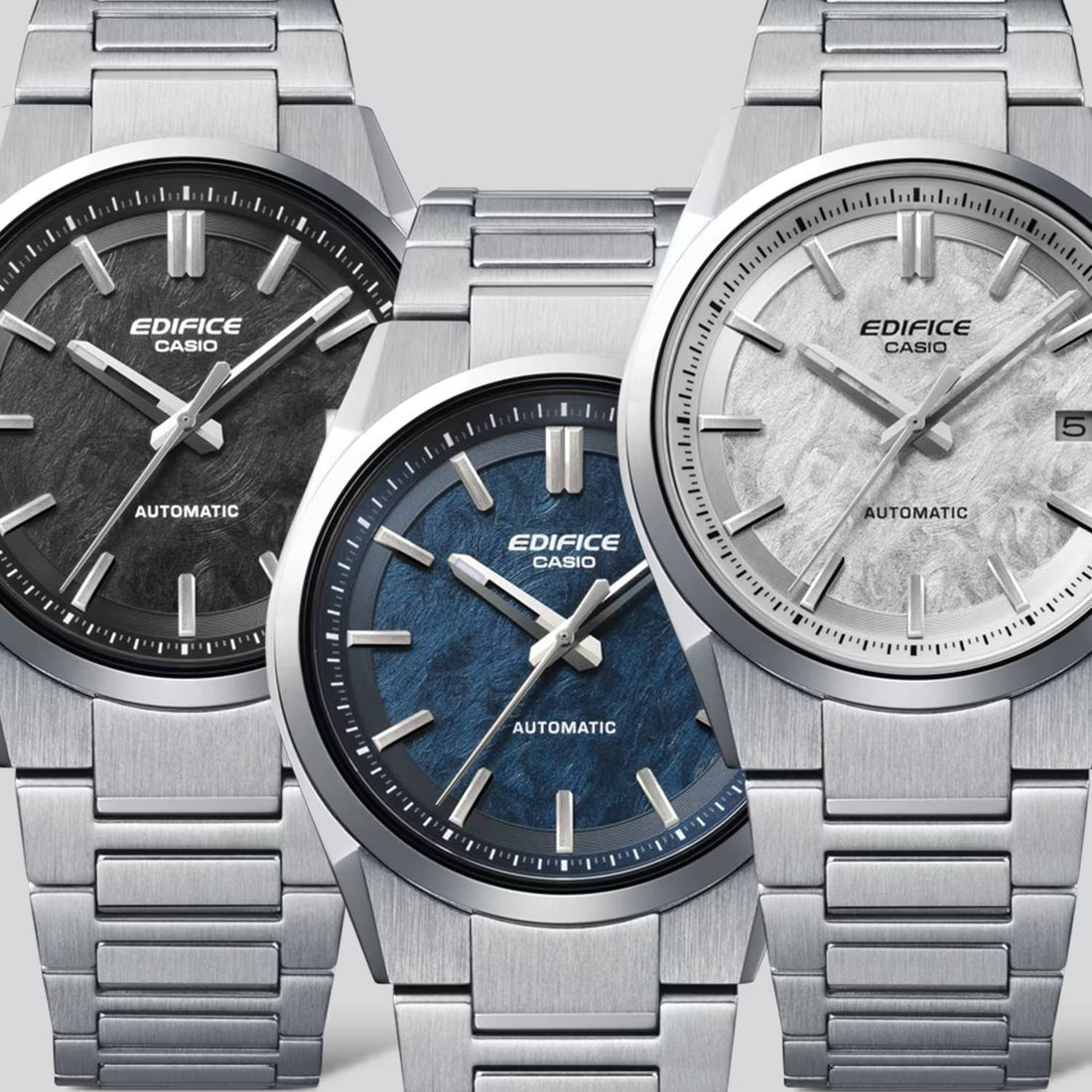 Orologio Uomo Casio Edifice Acciaio Nero Automatico EFK-110D-1AER