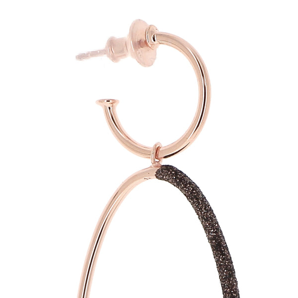 Orecchini Donna Pesavento Argento 925 Rosè Polvere di Diamanti Marrone WPLVO1411