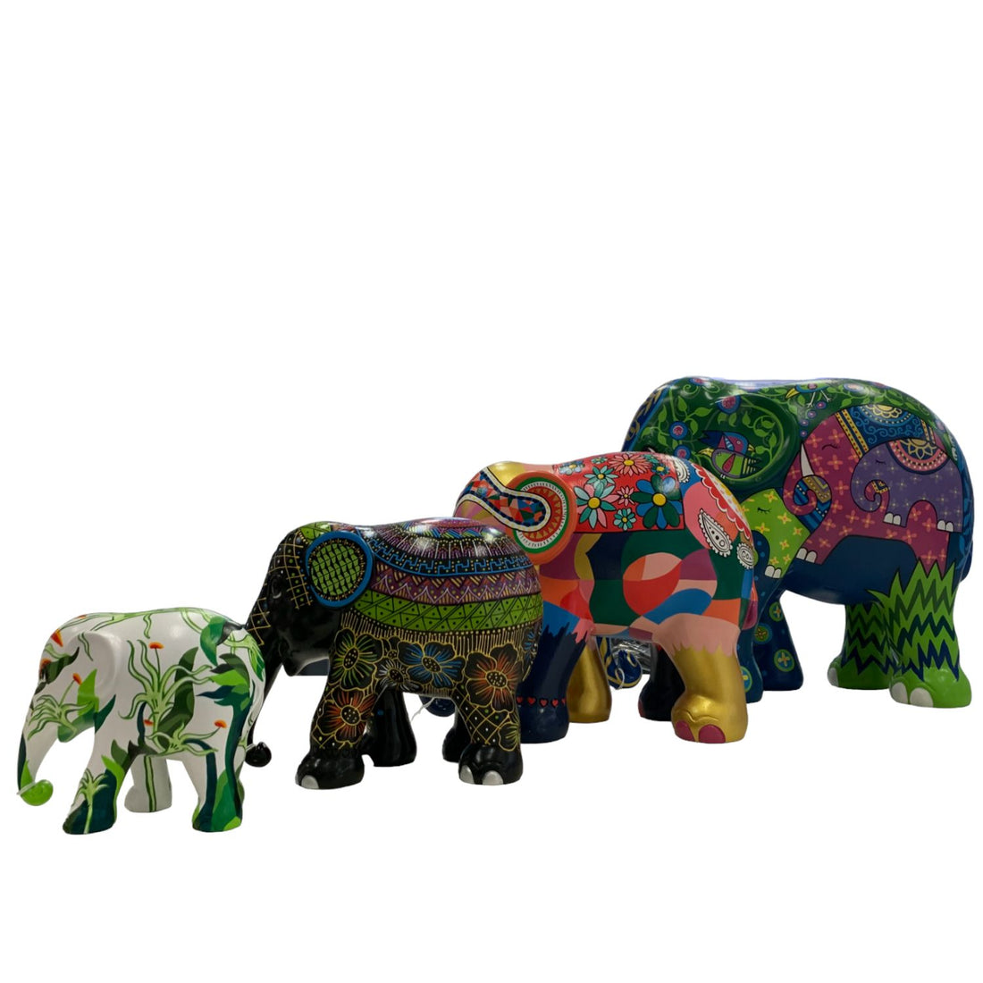 Scultura Elefante Onlylux  The Third Eye 20 Cm Resina Dipinto A Mano 8858831273122
