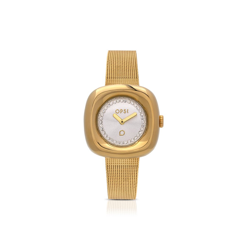 Orologio Donna Ops Curvy Acciaio Dorato Quarzo Argentè OPSPW-1074-3450