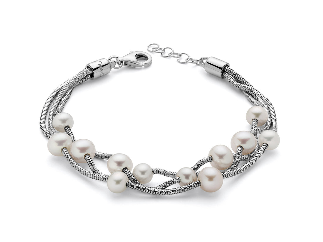 Bracciale Donna Miluna Argento 925 e Perle Collezione Miss Italia PBR2833