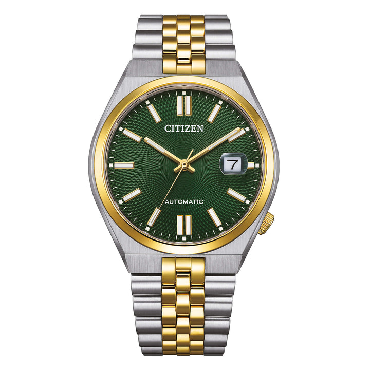 Orologio Uomo Citizen Tsuyosa Automatico Bicolore Verde NK0024-54X