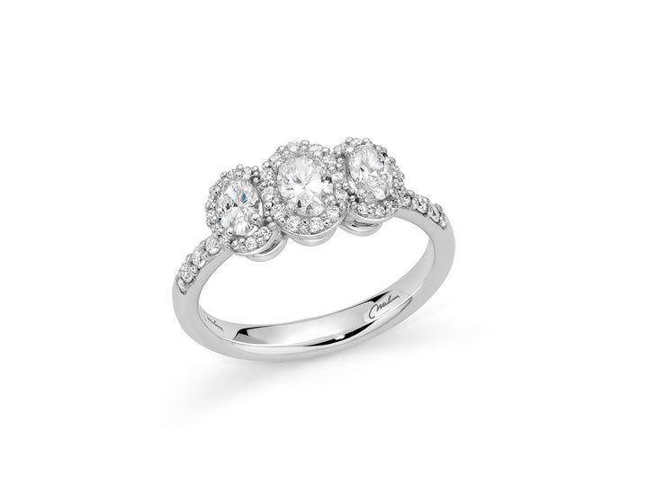 Anello Donna Miluna Trilogy Oro 18 KT Diamanti Bianchi LID3903