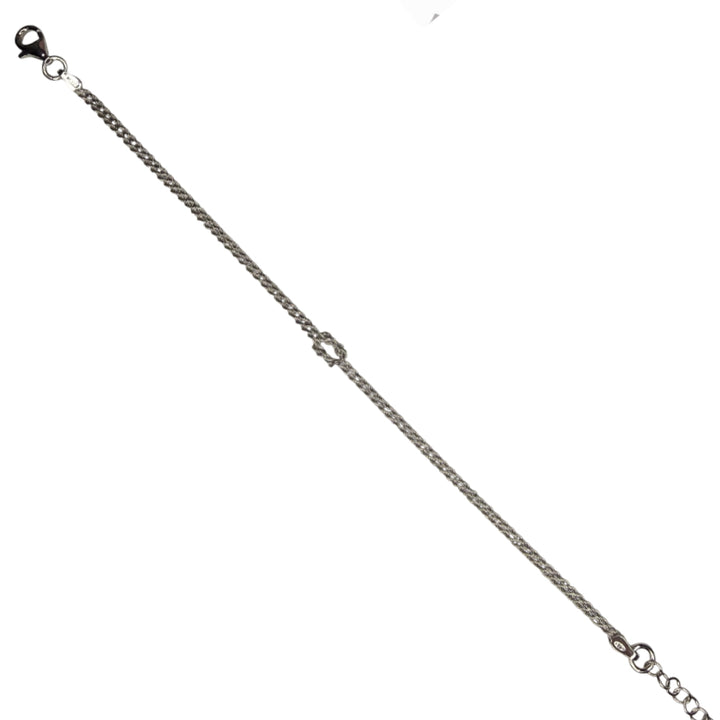 Bracciale Unisex Re Mida Nodo Torchon Argento Bicolore 925 BR-Med-28