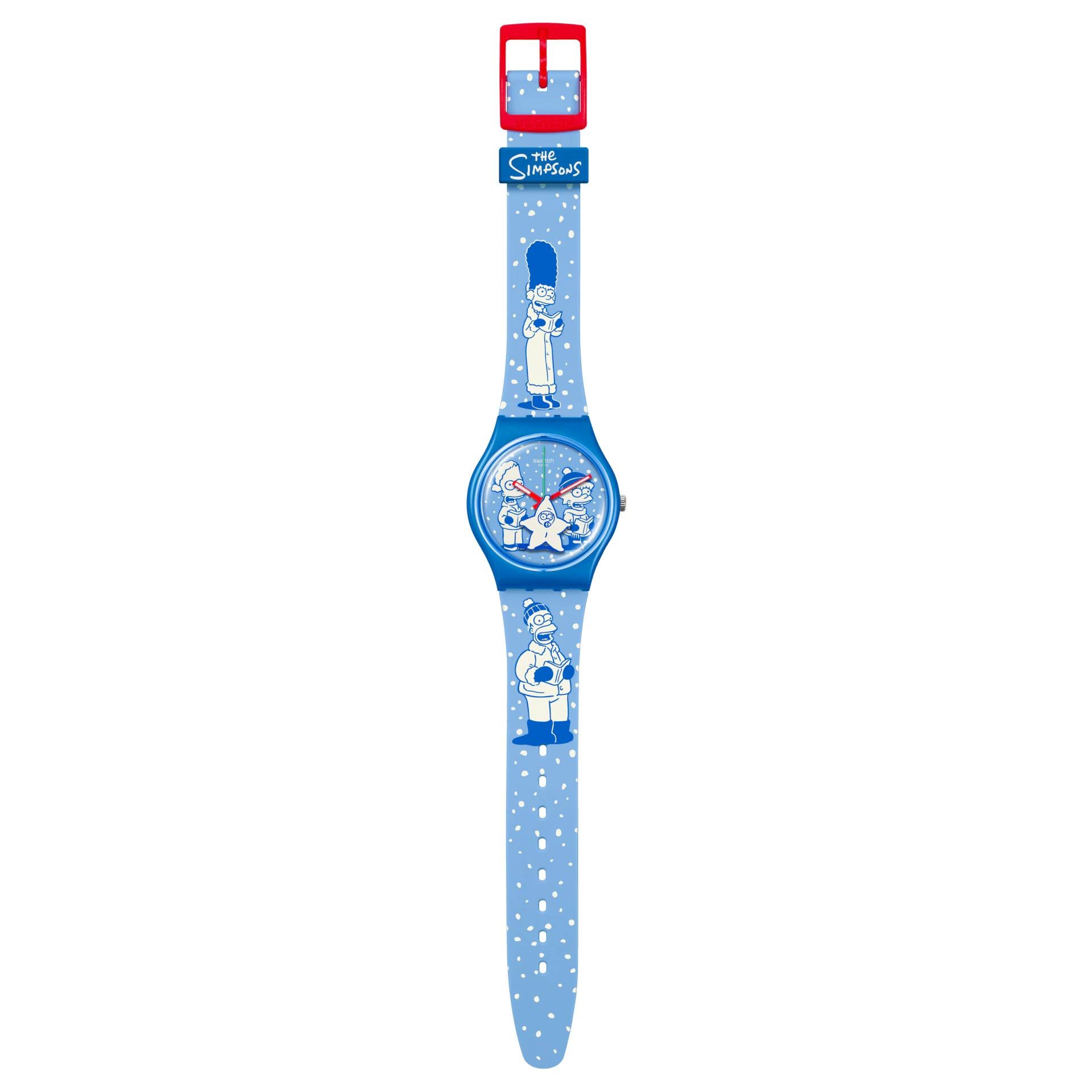 Orologio Bambino Swatch The Simpson Natale Quarzo Solo Tempo SO28Z126