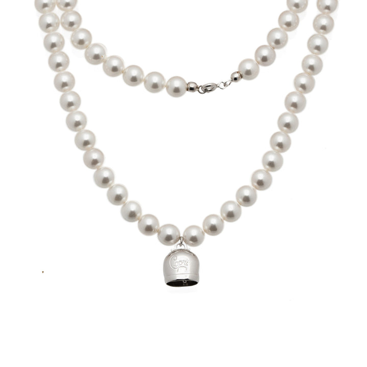 Collana La Campanella di Capri Argento Perle Girocollo Porta Fortuna CPRGD2-ARG