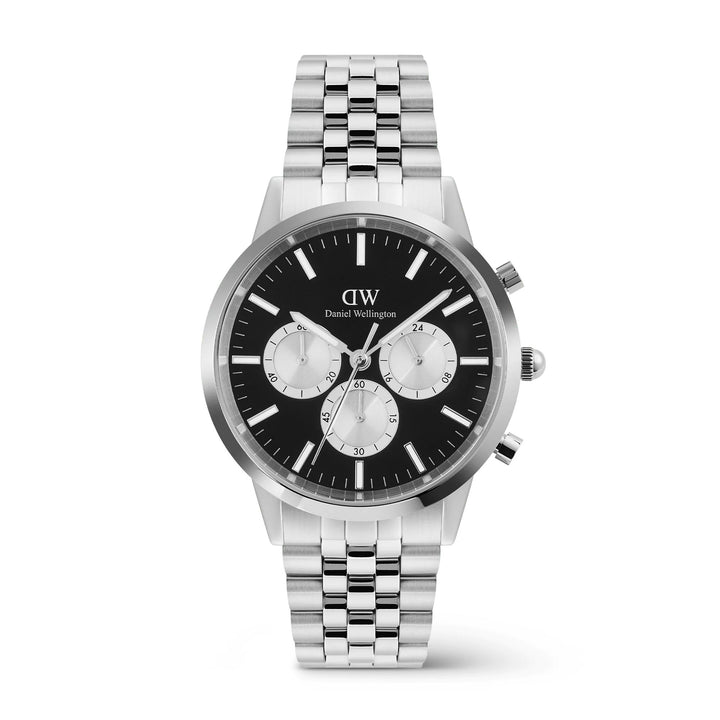 Orologio Uomo Daniel Wellington Iconic Cronografo Nero DW00100873