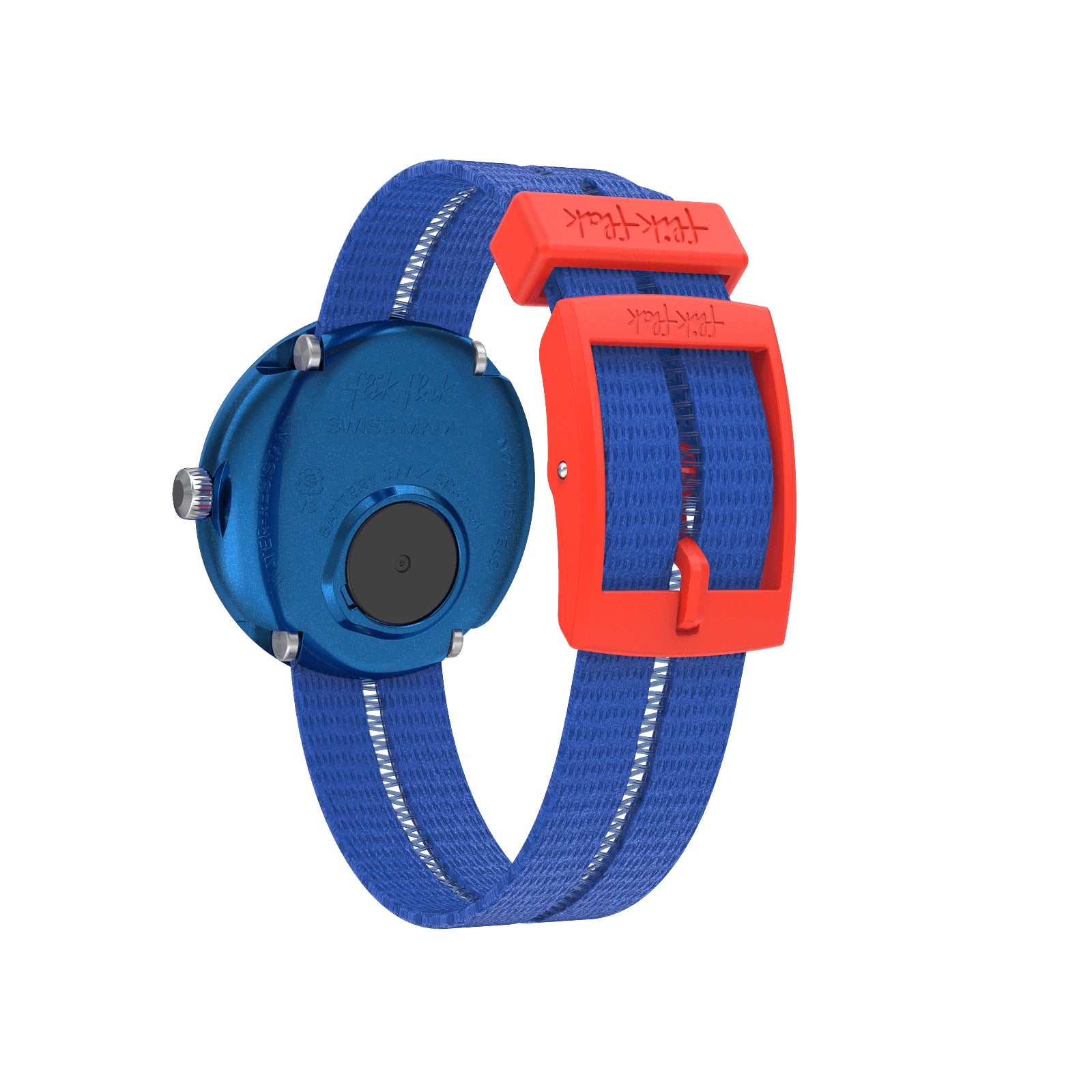 Orologio Bambino Swatch Flik Flak Quarzo Solo Tempo Blu Numeri ZFPNP187