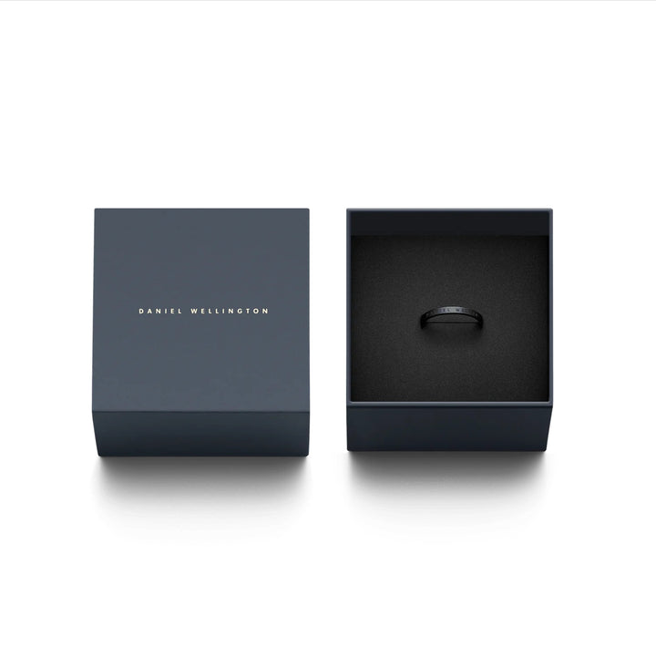 Anello Uomo Daniel Wellington Acciaio Nero Satinato Misura 22 DW00400365