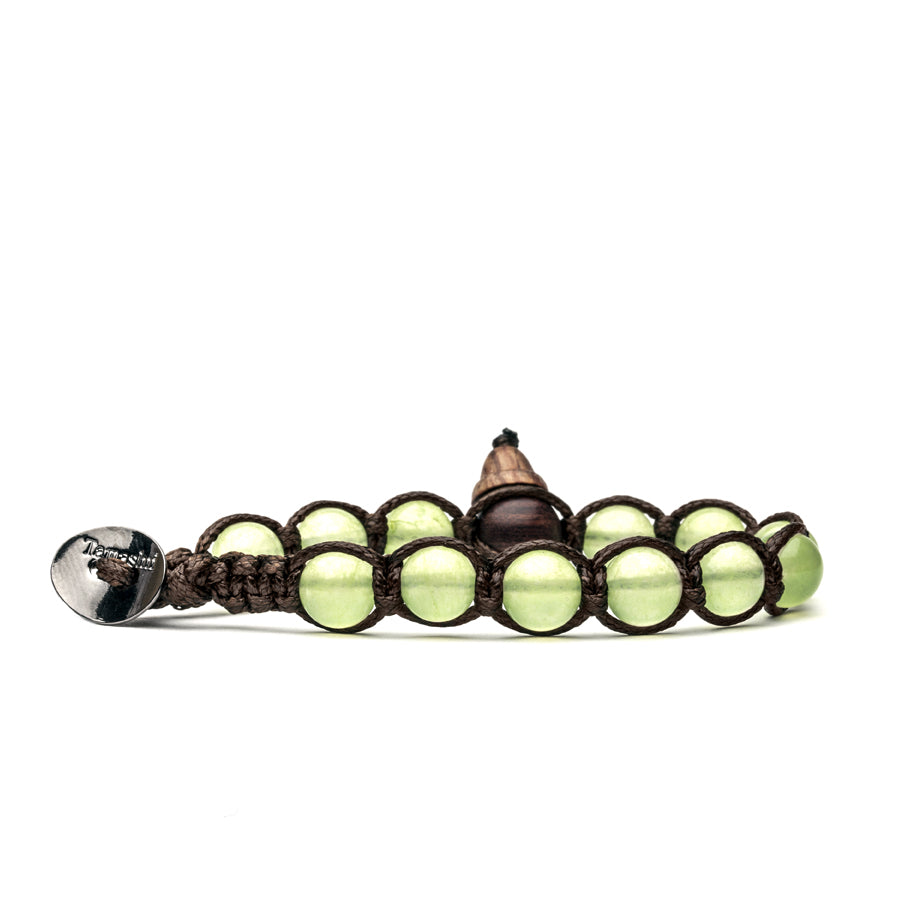 Bracciale Unisex Tamashii Giada Verde Chiaro Biglie Porta Fortuna BHS900-197