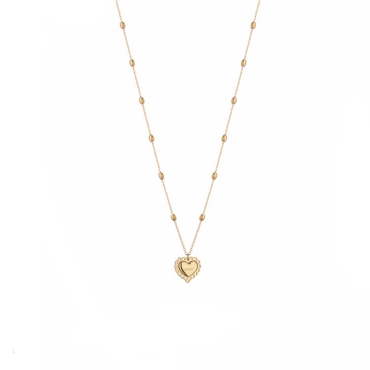 Collana Donna Liujo Acciaio Gold Cuore LJ3199