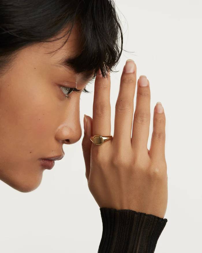 Anello Pdpaola Donna Argento 925 Dorato Personalizzabile AR01-627-12