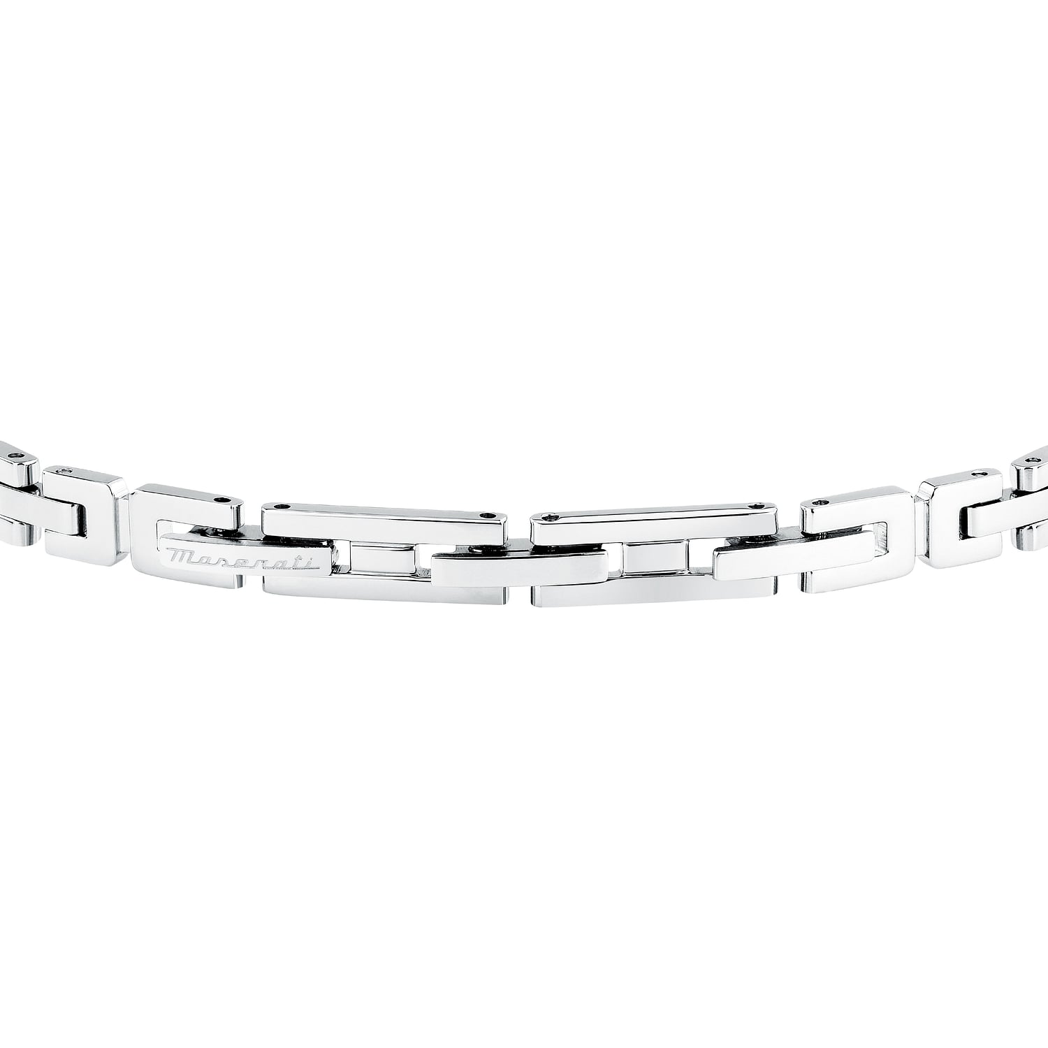 Bracciale Uomo Maserati Acciaio Bicolore Targhetta Centrale Con zirconi JM125ATY22