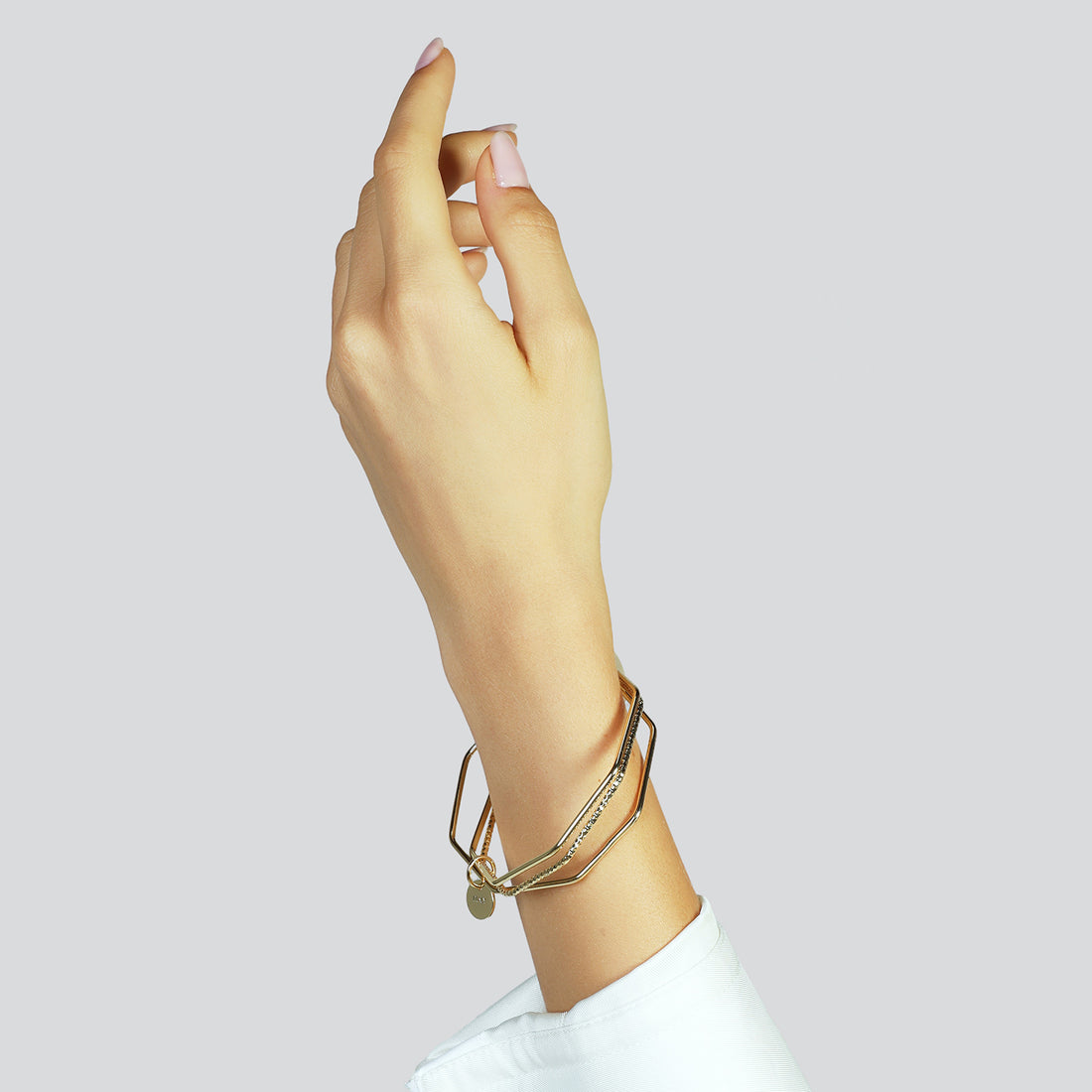 Bracciale Donna Unoaerre Bronzo Dorato 3 pezzi Rigido 20 CM 581466