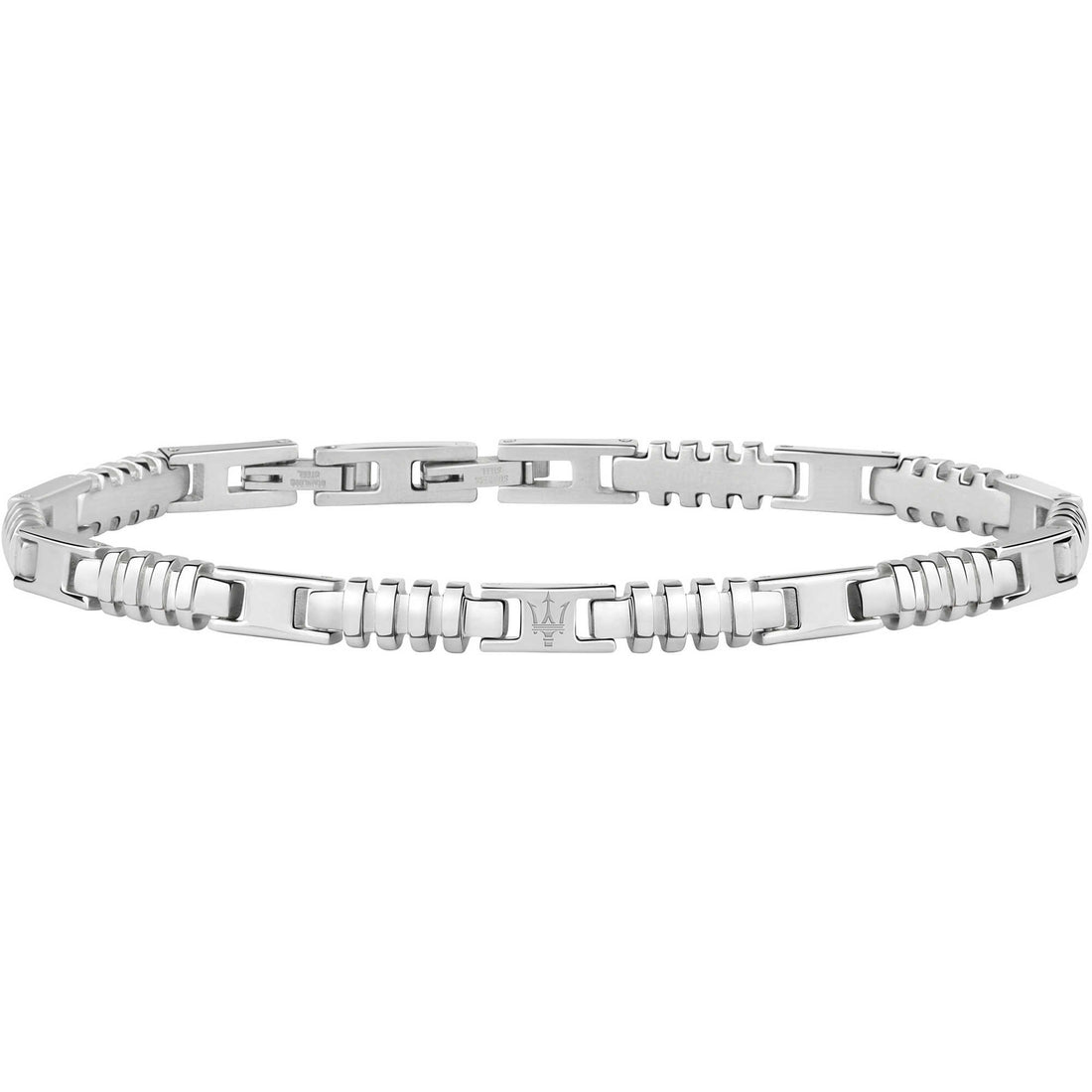 Bracciale Uomo Acciaio Maserati con Centrale Logato JM418ANJ04