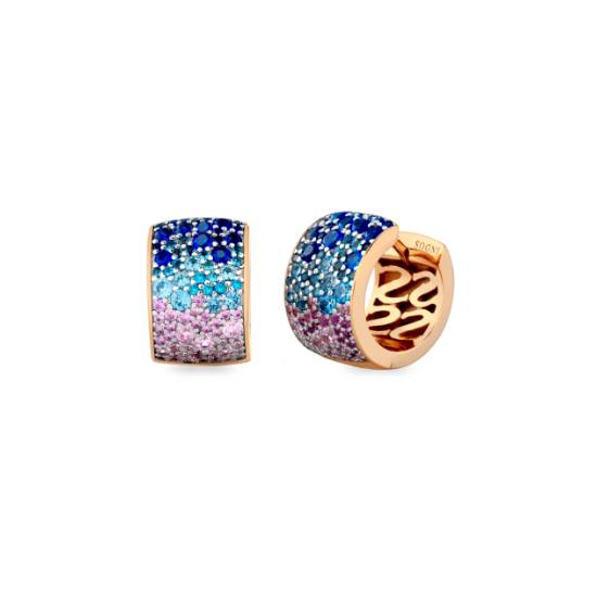 Orecchini Donna Sogni Argento 925 Rosato Zirconi Colorati OR140RM