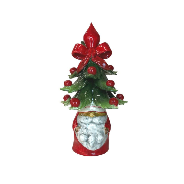 Gnomo Albero di Natale Capodimonte Rosso Fiocco 17 cm CAP7