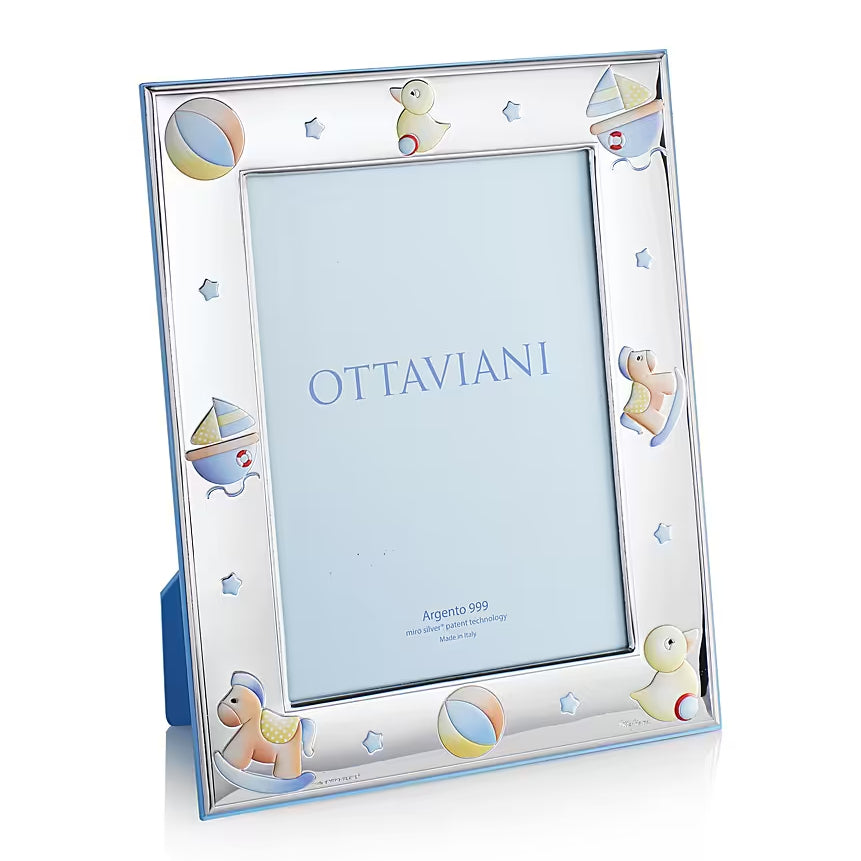 Portafoto Ottaviani Argento 999 Nascita Bimb0 9x13 7010BC